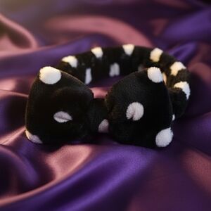 Black and White Polka Dot Headband